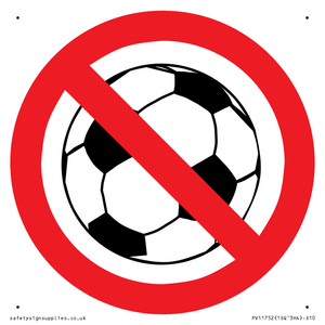 P909 Prohibition: No ball games